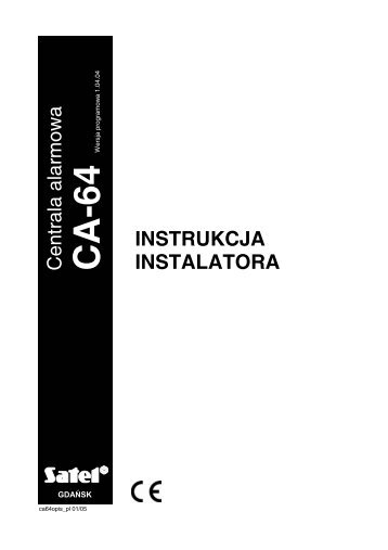 CA-64 instrukcja instalatora - Satel