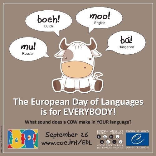 mu! bÃº! boeh! moo! - European Day of Languages