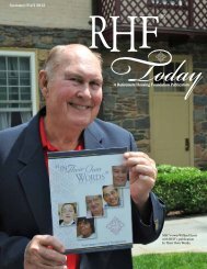 Summer/Fall 2012 A Retirement Housing Foundation Publication