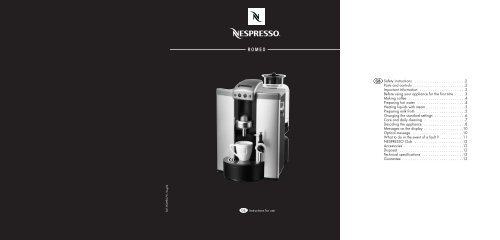 C150 COUVERTURE - Nespresso