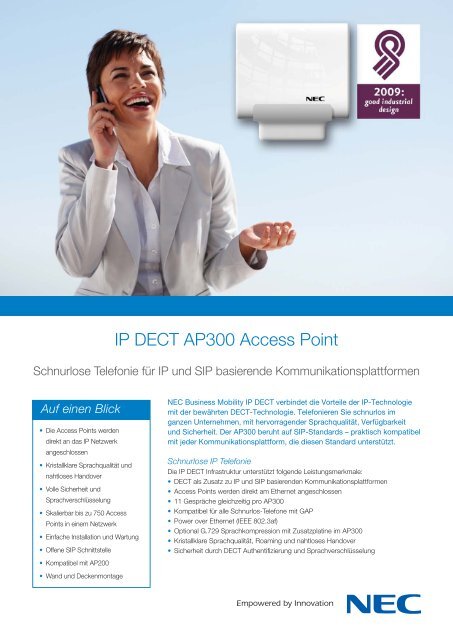 IP DECT AP300 Access Point - NEC Unified Solutions