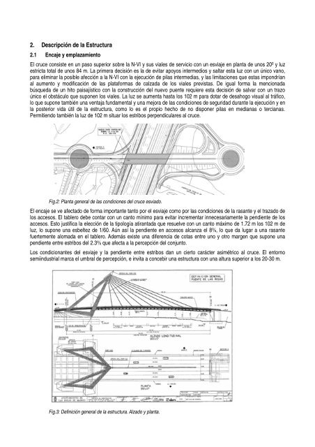 puente atirantado puerta de las rozas sobre la a-6, madrid - ACHE