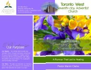 Pastors Clarke/Lazarus - Toronto West Seventh Day Adventist Church