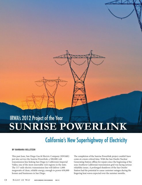 SUNRISE POWERLINK - Irwachapter32.org