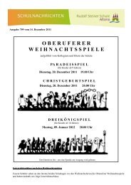 Schulnachrichten vom 14.12.11