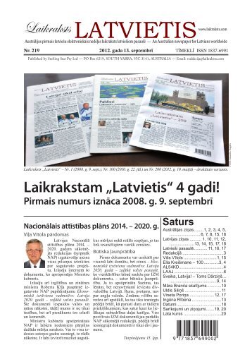 Laikraksts "Latvietis" 219