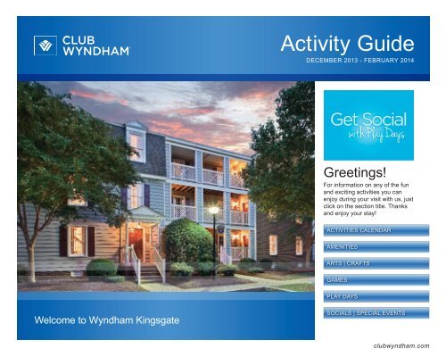Activity Guide - Wyndham Vacation Resorts