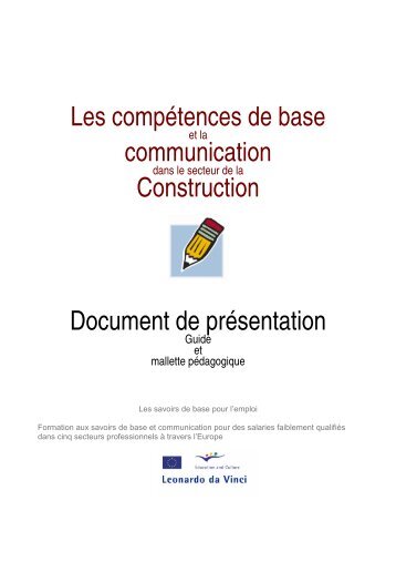 Les compÃ©tences de base communication Construction Document ...