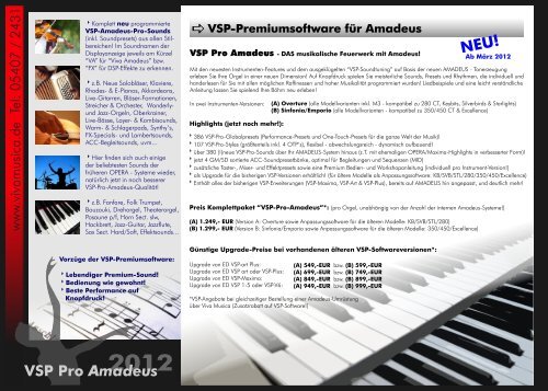 VSP Pro Amadeus - Viva Musica