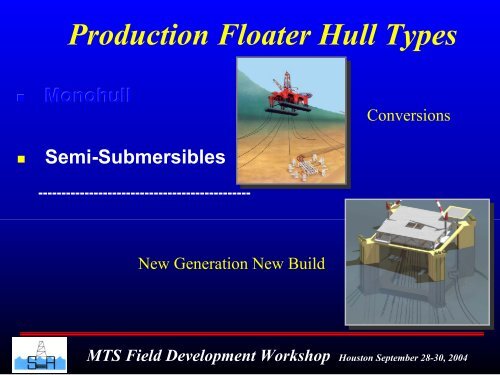 Deepwater Field Development - Floating Production System ...