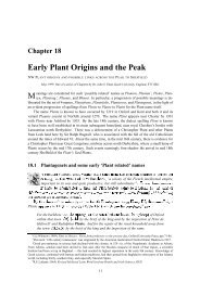 Early Plant Origins and the Peak (by Dr John S ... - Plant-fhg.org.uk