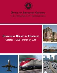 DOT_Semiannual Report Oct 2009-March 2010.pdf - Office of ...