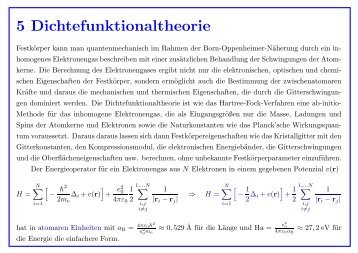 5 Dichtefunktionaltheorie