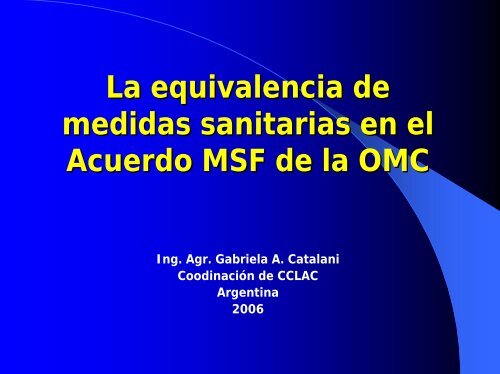 Equivalencia - Cclac.org