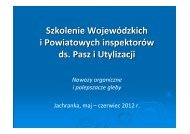 Szkolenie WojewÃ³dzkich i Powiatowych inspektorÃ³w ds. Pasz i ...