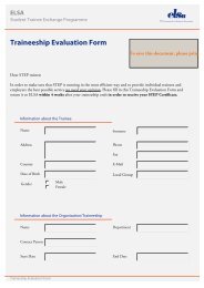 STEP Traineeship Evaluation Form