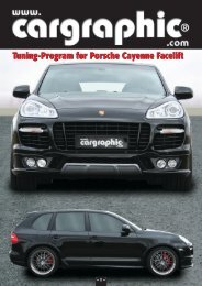 Tuning-Program for Porsche Cayenne Facelift - Cargraphic