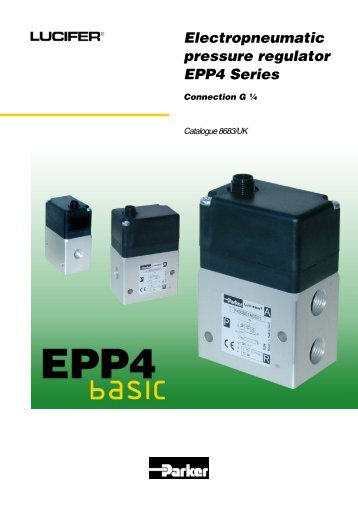Electropneumatic pressure regulator EPP4 Series - Elion