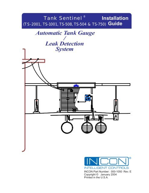 Tank Sentinel Installation Guide Franklin Fueling Systems