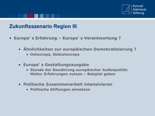 Demokratisierung des Mittelmeerraums? Wohin geht die Reise - AZK