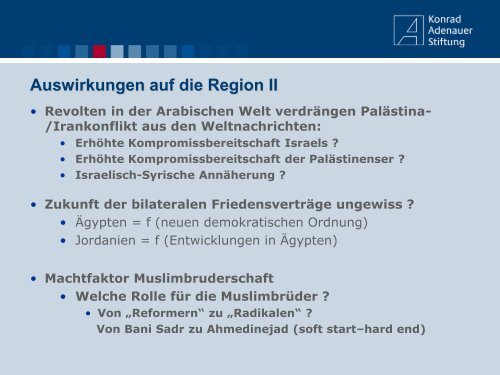 Demokratisierung des Mittelmeerraums? Wohin geht die Reise - AZK