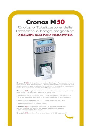 depliant_cronos_orologio m50.pdf - Progetto 6 srl