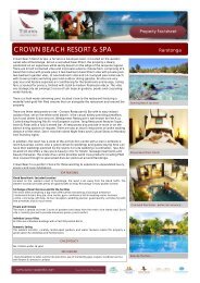 fact sheet / brochure - Island Hopper Vacations