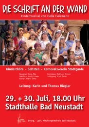 29. + 30. Juli, 18.00 Uhr Stadthalle Bad ... - NES-evangelisch - Home