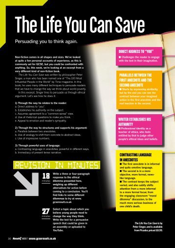 Revision in minutes - GCSE English Revision - Result! magazine