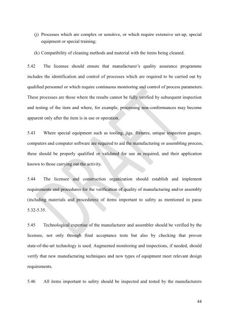 IAEA SAFETY STANDARDS Construction for Nuclear Installations