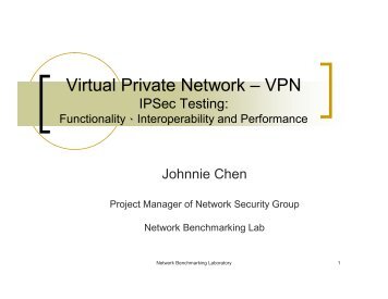 Virtual Private Network â€“ VPN - High Speed Network Lab @ NCTU