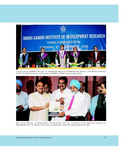 IGIDR Annual Report 2005-2006 - Indira Gandhi Institute of ...