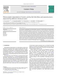 Photocatalytic degradation of stearic acid by ZnO thin films and ...