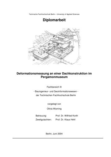 ÃƒÂœberwachungsmessung Dachkonstruktion - Beuth Hochschule fÃƒÂ¼r ...