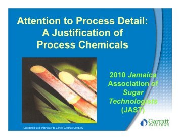 Process Chemicals.pdf - The Jamaican Sugar Industry