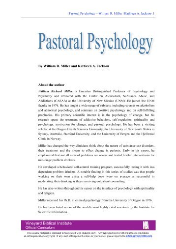 introduction to pastoral counseling An introduction to pastoral care and counseling is intended to be a guide for both ministerial students and general readers the book will also be a great help to the students of bible schools, pastors as well as lay trainees for ministry. introduction to pastoral counseling An introduction to pastoral care and counseling is intended to be a guide for both ministerial students and general readers the book will also be a great help to the students of bible schools, pastors as well as lay trainees for ministry.