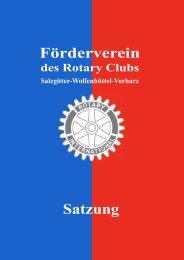 Deckblatt Satzung.pub - Rotary Club Salzgitter-Wolfenbuettel-Vorharz