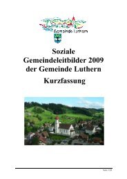 Soziale Leitbilder Gemeinde Luthern - in Luthern