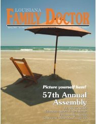 Spring Issue - Louisiana Academy of Family Physicians