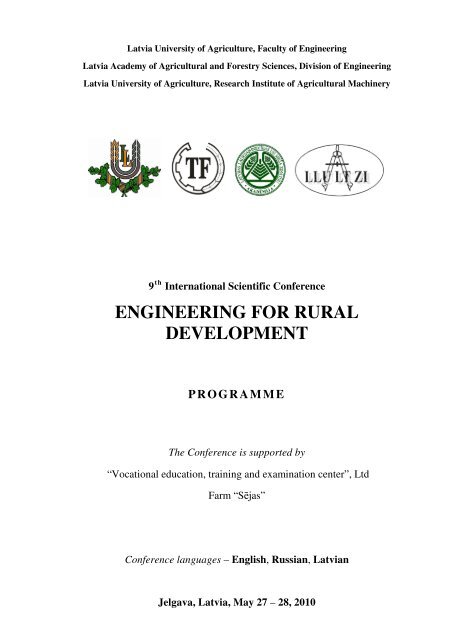 engineering for rural development programme