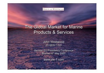 The Global Market for Marine Products & Services The Global ...