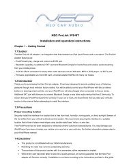 (BLUBTDV9) Installation and operation instructions ... - Neo Car Audio