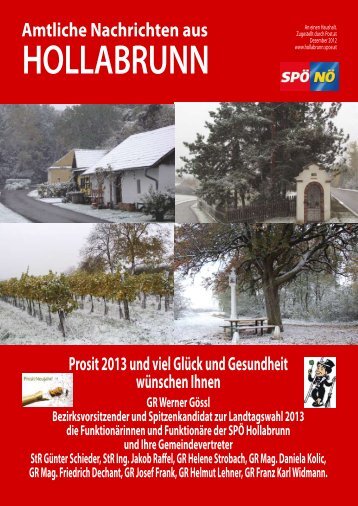 Amtliche Nachrichten aus - Hollabrunn - SPÖ