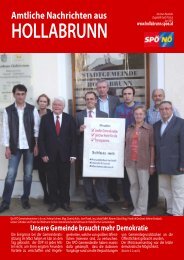 Amtliche Nachrichten aus - Hollabrunn - SPÖ