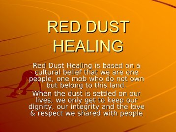 RED DUST HEALING