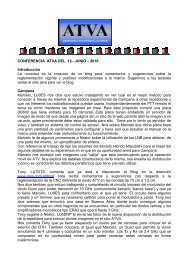 CONFERENCIA ATVA DEL 12Ã¢Â€Â“ JUNIO Ã¢Â€Â“ 2010 IntroducciÃƒÂ³n La ...