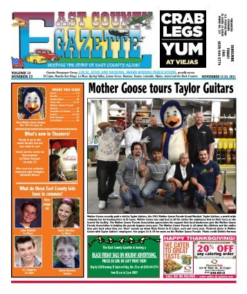 subscribe - East County Gazette