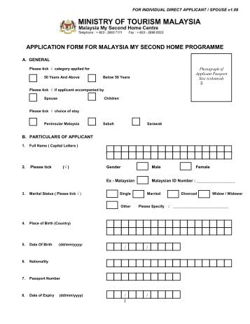 application form for malaysia my second home programme