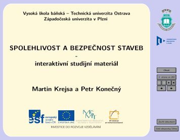 Spolehlivost a bezpeÄnost staveb - Matematika pro inÅ¾enÃ½ry 21 ...
