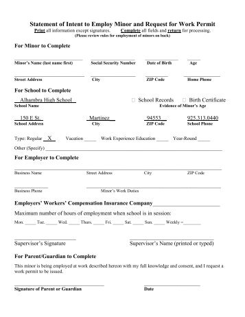 work permit instructions and employer letter pdf manitowoc county letter of intent to employ